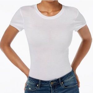 GUESS white short sleeve bodysuit